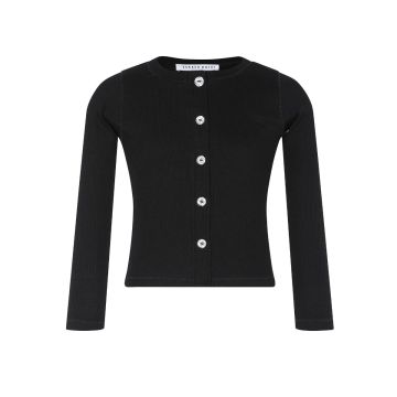 Little Parni Rhinestone Cardigan