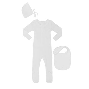 Little Parni Ribbed Pico Stretchy + Bib - Gift Box