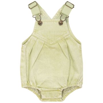Kix Tie Dye Strap denim Bg Romper Washed Mint