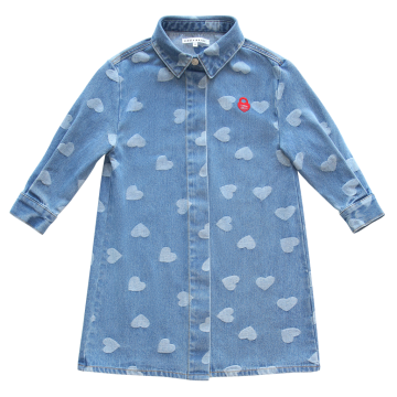 Little Parni Denim Heart Dress