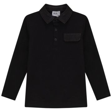 KIX DENIM STITCHED SHIRT Black