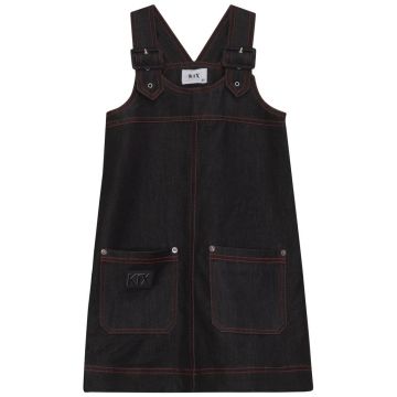 KIX DENIM STITCHED JUMPER Black Denim