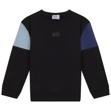 KIX COLOR BLOCK SWEATSHIRT Black/Blue