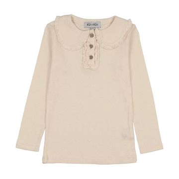 Kin+Kin HEART POINTELLE T-SHIRT