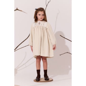 Klai Natural Bib Bud Dress