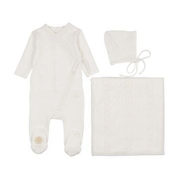 Mon Tresor Knit Twist Layette Set