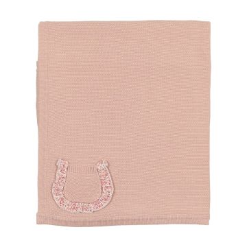 Bee and Dee Knit Footie with Ditsy Collar Blanket