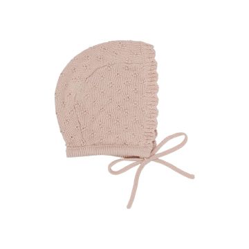 Lil Legs VINTAGE KNIT BONNET Petal