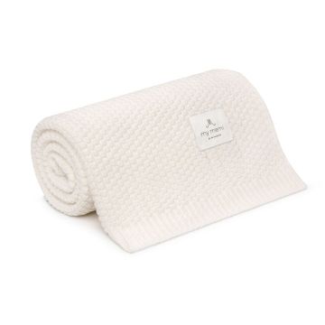 My Memi Natural Merino Wool Blanket Cream