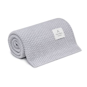 My Memi 100% Natural Merino Wool Blanket Grey - Premium Collection