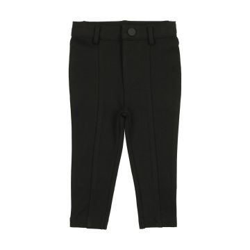 Lil legs HUSKY KNIT PANTS WITH SEAM Black