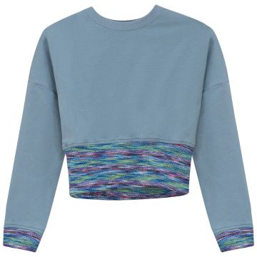 Kix Striped Denim Sweatshirt