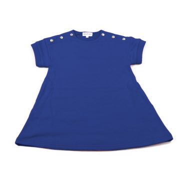 Bopop Snap SS Dress Royal Blue