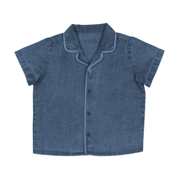 Bopop Denim Scallop Shirt