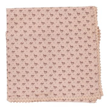 Lil Legs DOTTY FLORETTE BLANKET ROSEBERRY