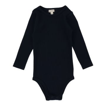 Lil Legs Ribbed Crewneck Onesie Black 