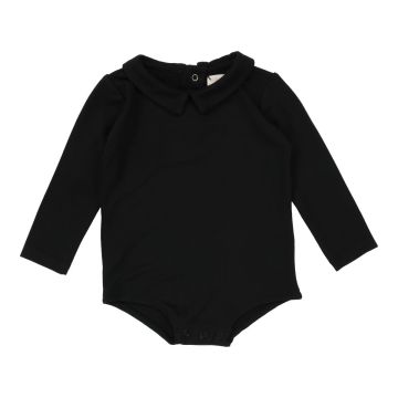 Lil Legs COLLAR ONESIE Black