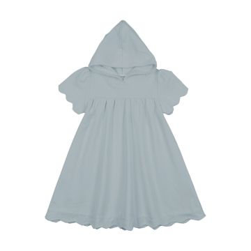 Bopop Scallop Lt Blue SS Dress