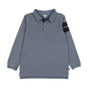 Lil Legs Stripe Detail LS Polo