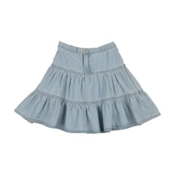 Lil Legs Denim Tiered Skirt