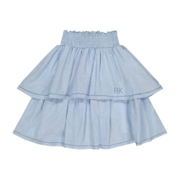 RetroKid Lila Ric Rac Layered Skirt Soft Blue