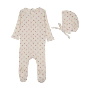 Lilette Geo Floral Printed Footie Set
