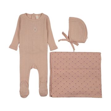 Lilette Geo Floral Embroidered Layette Set