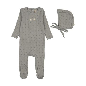Lilette Floret Print Footie Set