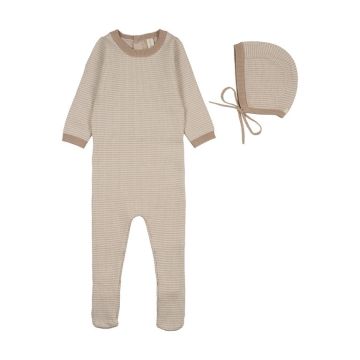 Lilette Two Tone Knit Footie Set