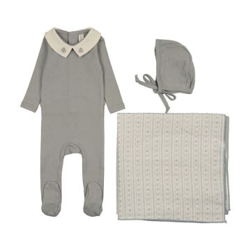 Lilette Sweetheart Collar Layette Set