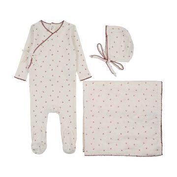 Lilette Cherry Scallop Layette Set