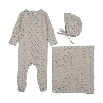 Lilette Printed Wrapover Layette Set