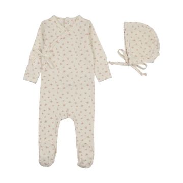 Lilette Printed Wrapover Footie Set