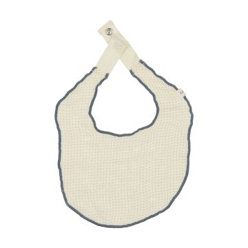 Lil Legs Dotted Bib Ivory/Blue