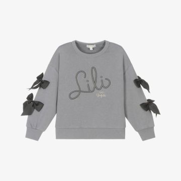 Lili Gaufrette GIRLS SWEATSHIRT W BOWS Silver