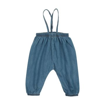 Lil Legs Denim Suspender Pants