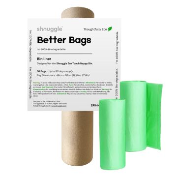 Shnuggle Better Bag Nappy Bin Liners, 30 bags