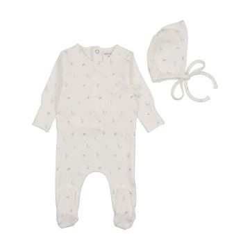 Bee & Dee Little Bundles Footie with Bonnet