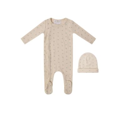 Mi Amour Little Petals Footie+Hat