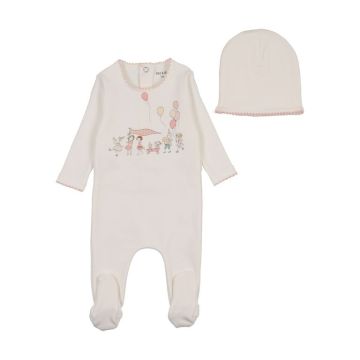Bee & Dee Little Tot Parade Footie with Pointy Bonnet