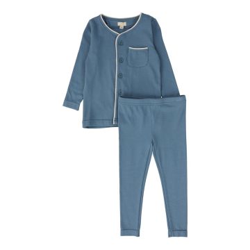 Lil Legs BOYS GRANDPA PJS Blue
