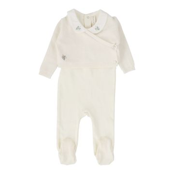 Lilette KNIT WRAP SLEEVELESS FOOTIE SET