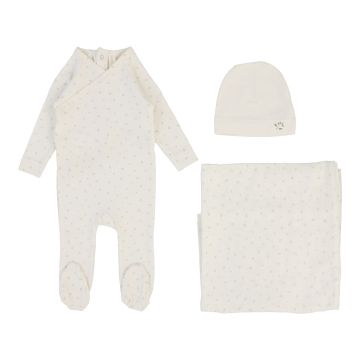 Lilette PRINTED WRAPOVER LAYETTE SET