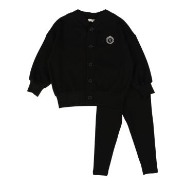 Lil Legs CARDIGAN LOUNGESET Black
