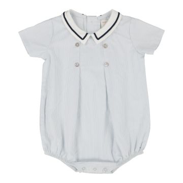 Lil Legs SAILOR BOYS ROMPER Light Blue