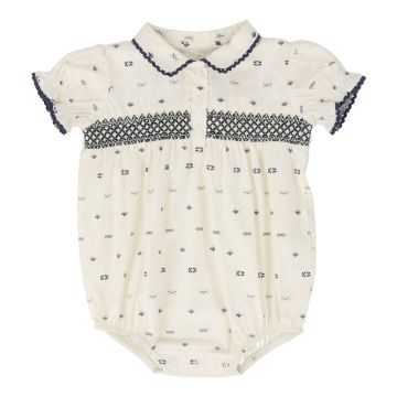Lil Legs GEOMETRIC ROMPER Cream