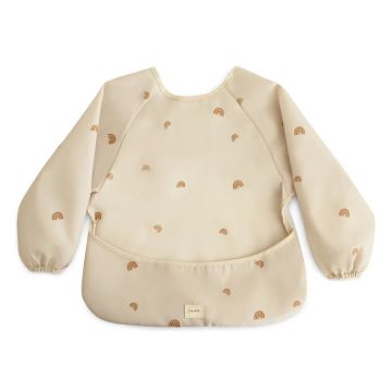 Mushie Long Sleeve Bib Rainbows
