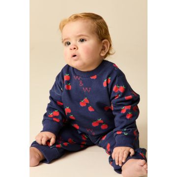 Wander & Wonder Baby Sweatshirt Navy Apple