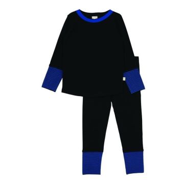 Lil Legs Striped Cuff Lounge Set