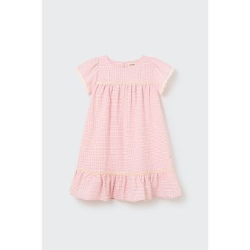 My Little Cozmo Gingham Dress Crystal Pink